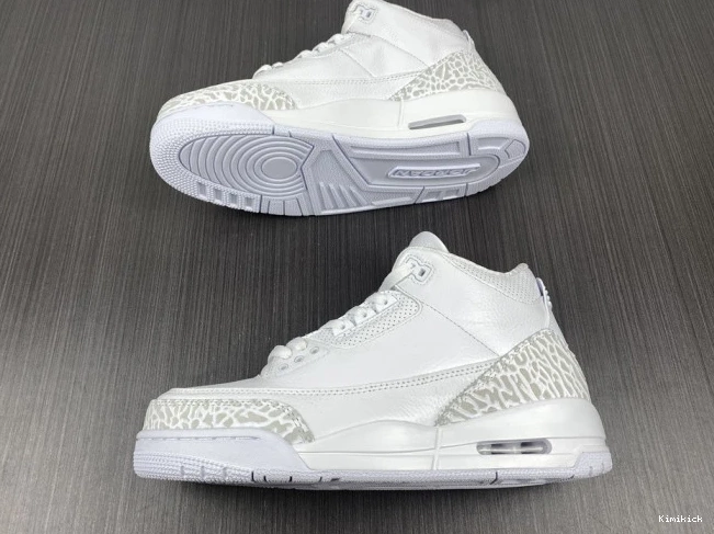 Air Retro 3 952 Jordan White' 'Triple GoodFit PS 429487- 0619